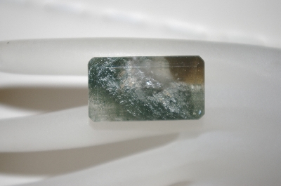 +MBA #23-244   "Emerald Cut Faceted Grey Quartz Gemstone