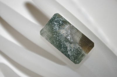 +MBA #23-244   "Emerald Cut Faceted Grey Quartz Gemstone