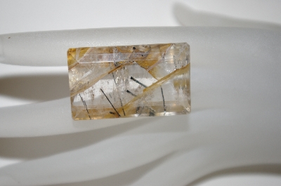 +MBA #23-118   "Fancy Emerald Cut Quartz Gemstone