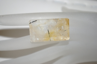 +MBA #23-172   "Square Cut & Faceted Quartz Gemstone