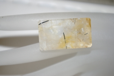 +MBA #23-172   "Square Cut & Faceted Quartz Gemstone