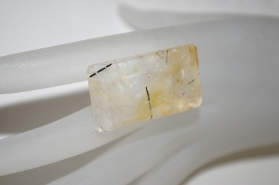 +MBA #23-172   "Square Cut & Faceted Quartz Gemstone