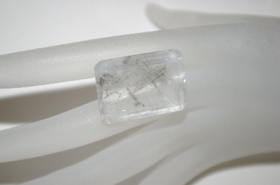 +MBA #23-194   "Emerald Cut  Faceted Quartz Gemstone