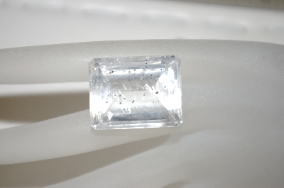 +MBA #23-138   "Emerald Cut & Faceted Clear Quartz Stone