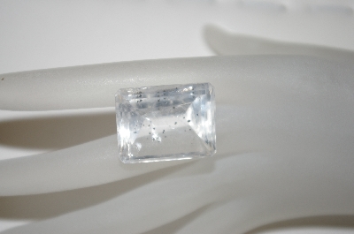 +MBA #23-138   "Emerald Cut & Faceted Clear Quartz Stone