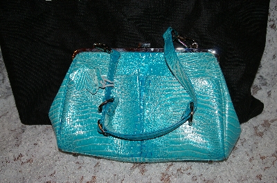 +MBA #34-113   "Turquoise Charlie Lapson "Emilia" Hand Bag