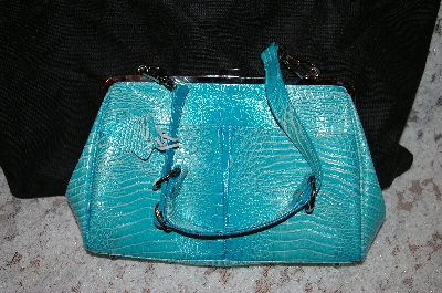 +MBA #34-113   "Turquoise Charlie Lapson "Emilia" Hand Bag