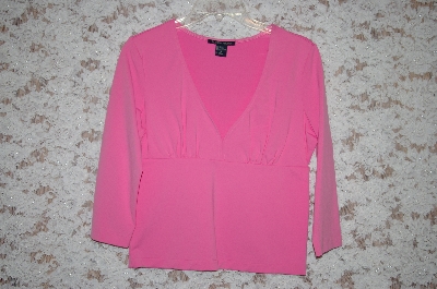 +Pink Boston Proper V-Neck Stretch Top