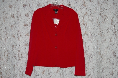+MBA #36-038  "Red Dialogue Two Button Elegant Blazer