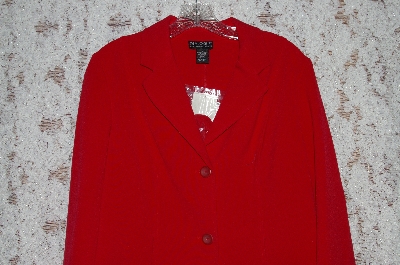+MBA #36-038  "Red Dialogue Two Button Elegant Blazer