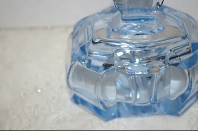 +MBA  "Beautiful 4 Piece Pale Blue 1930's Czech Perfume Bottle Set