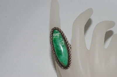 +MBA #65-139   Sterling Green Turquoise Ring