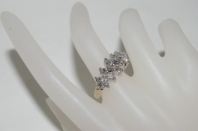 +MBA #77-070  14K Yellow Gold 16 Stone Princess Cut Diamond Ring
