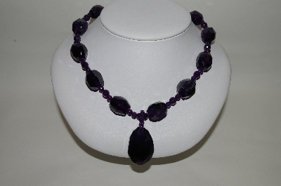 +MBA #70-7969  14K  YG 19" Amethyst  Gemstone Necklace