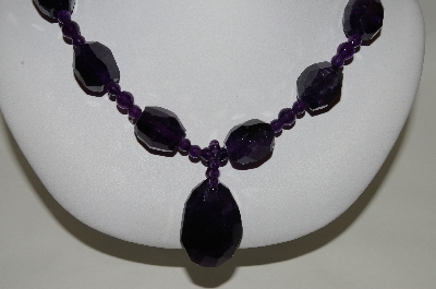 +MBA #70-7969  14K  YG 19" Amethyst  Gemstone Necklace