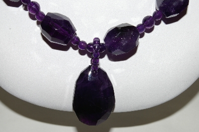 +MBA #70-7969  14K  YG 19" Amethyst  Gemstone Necklace