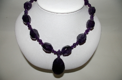 +MBA #70-7969  14K  YG 19" Amethyst  Gemstone Necklace