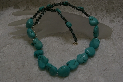 +  29" Blue Turquoise Necklace