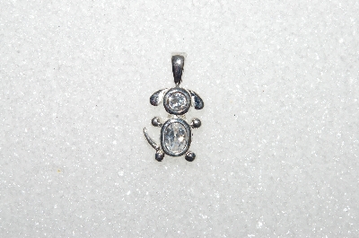 MBA #S51-115   "1980's Sterling April Dog Pendant"