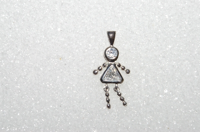 MBA #S51-121   "1980's Sterling April Girl Pendant"