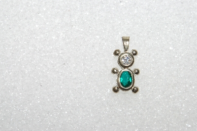 MBA #S51-608   "1980's Sterling May Bear Pendant"