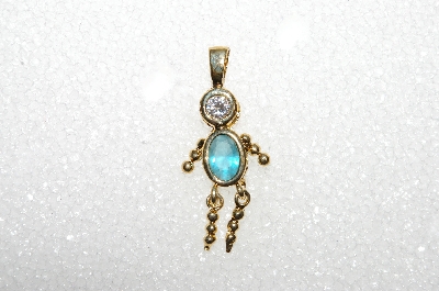 MBA #S51-668   "1980's Gold Plated Sterling March Boy Pendant"
