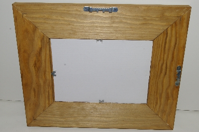 +MBA #S51-588  " Wooden Hand Made Glass Mosaic Picture Frame"