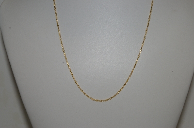 +MBA #S25-362   "14K Yellow Gold Twisted 18" Chain"