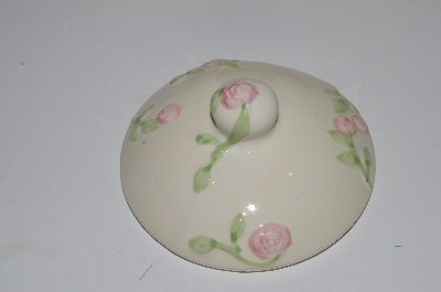+MBA #S13-015      "Ceramic Pink Rose Tea Pot Votive Candle Holder"