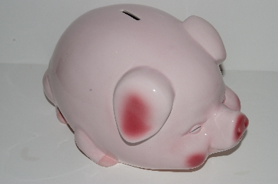 +MBA #S28-149    "Older Large Pink Ceramic Piggy Bank"