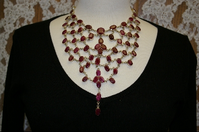 +MBA #RRN    73 Stone Russian Ruby Necklace