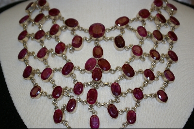 +MBA #RRN    73 Stone Russian Ruby Necklace