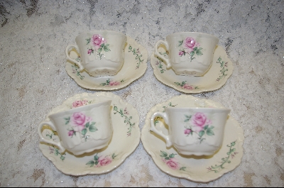 +MBA #6849  8 Piece Set  Bavarian Style Tea Cups & Saucers