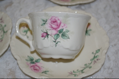 +MBA #6849  8 Piece Set  Bavarian Style Tea Cups & Saucers