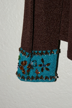 +MBADG #13-027  "Items Brown Embelished Sweater"