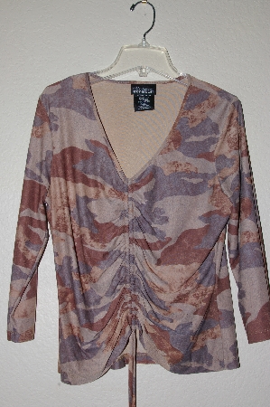 +MBADG #13-167  "No Boundaries  Camo Stretch Bottom Tie Shirt"