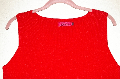+MBADG #5-067  "Carina Red Fancy Sweater Tank"