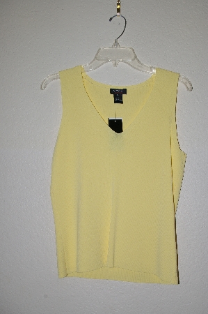 +MBADG #5-122  "City Silk Yellow Stretch Tank"
