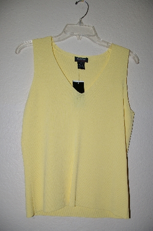 +MBADG #5-122  "City Silk Yellow Stretch Tank"