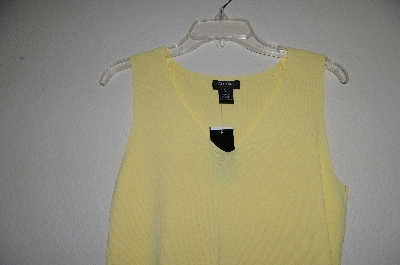 +MBADG #5-122  "City Silk Yellow Stretch Tank"