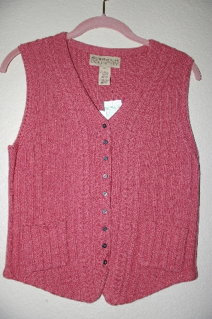 +MBADG #5-109  "Jones New York Country Antique Rose Sweater Vest"