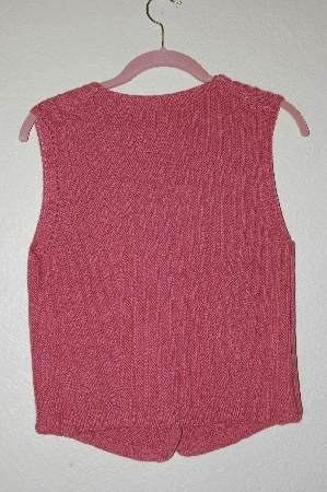 +MBADG #5-109  "Jones New York Country Antique Rose Sweater Vest"