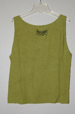 +MBADG #9-006  "Nomadic Traders Fancy Embroidered Green Rayon Top"