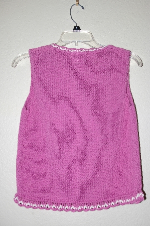 +MBADG #9-134  "Rico Pink Knit Lace Up Tank"