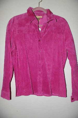 +MBADG #9-131  "Suede Essentials Pink Suede Shirt"