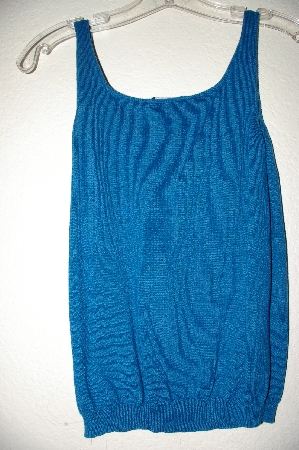 +MBADG #9-177  "Firedini Green Rhinestone Embelished Knit Tank"