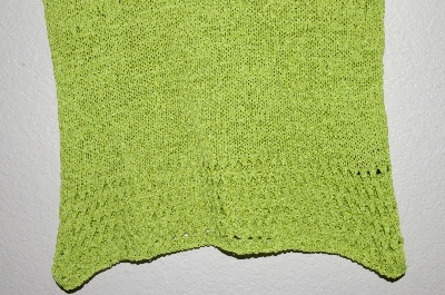 +MBADG #9-193  "Corina Fancy Knit Lime Green Tank"