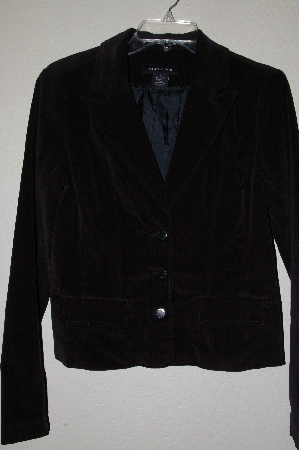 +MBADG #9-262  "Calvin Klien Jeans Fancy Black Corduroy Fully Lined Blazer"