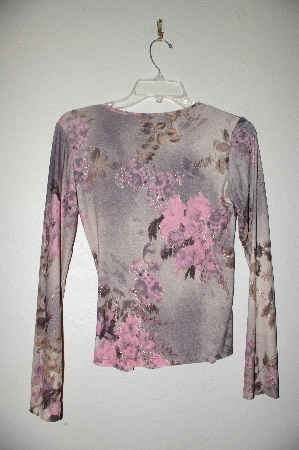 +MBADG #9-256  "Pretty Good Glitter Embelished Stretch Top"