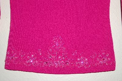 +MBADG #18-157  "Felicity Fancy Hot Pink Beaded Sweater"